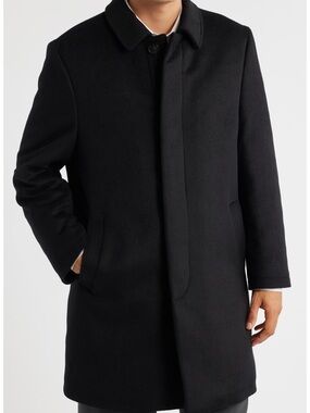 Ralph lauren Men's Black Wool Coat 42R